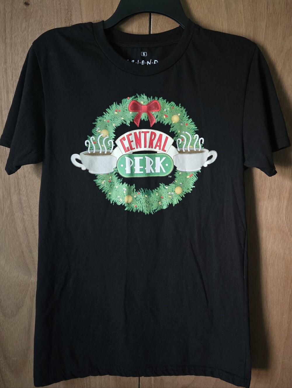 FRIENDS Central Perk Holiday Graphic Tee - Black